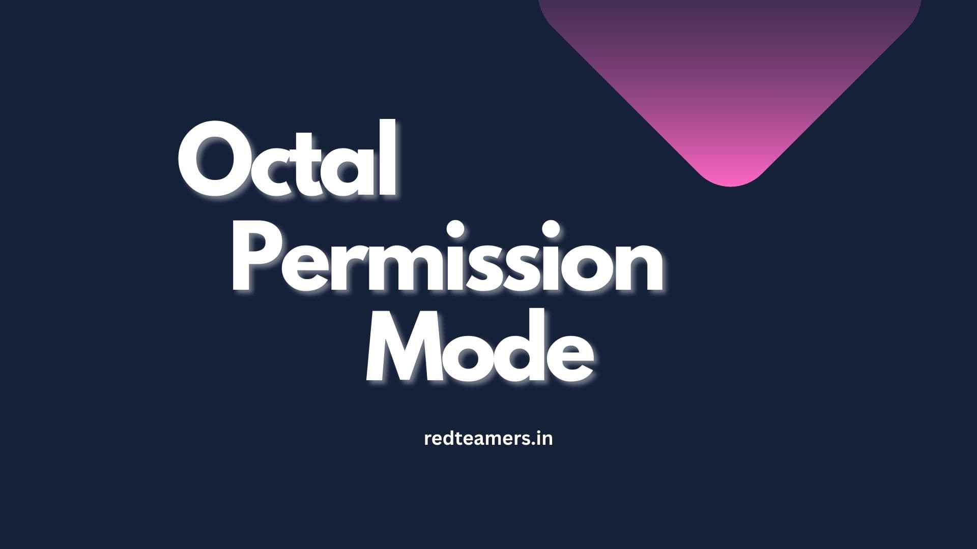Octal Permission in Linux